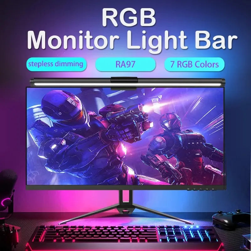 lampe de bureau portable usb avec lumière rvb ambiance - vue 4 sur 15