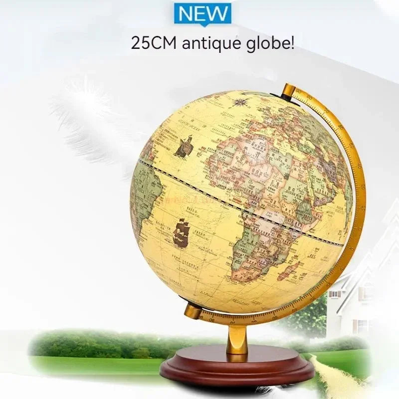 lampe de bureau led avec globe terrestre rotatif décoratif - vue 7 sur 10