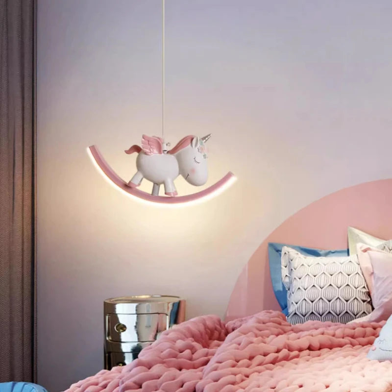 lustre mignon animaux lampes de chevet pour enfants décoration moderne - vue 3 sur 10