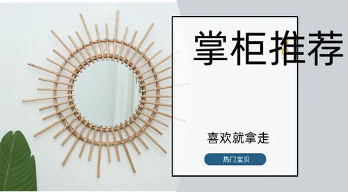 miroirs décoratifs ronds en macramé pour un style nordique - vue 11 sur 12