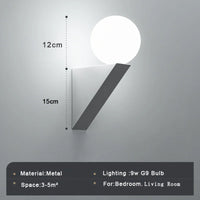 applique murale led en verre pour intérieur maison