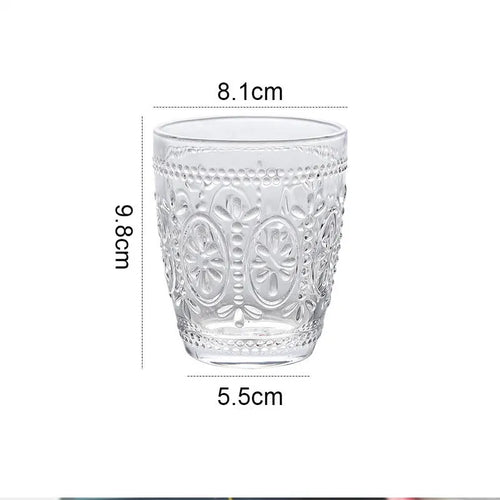 Verres whisky relief style luxe pour spiritueux set