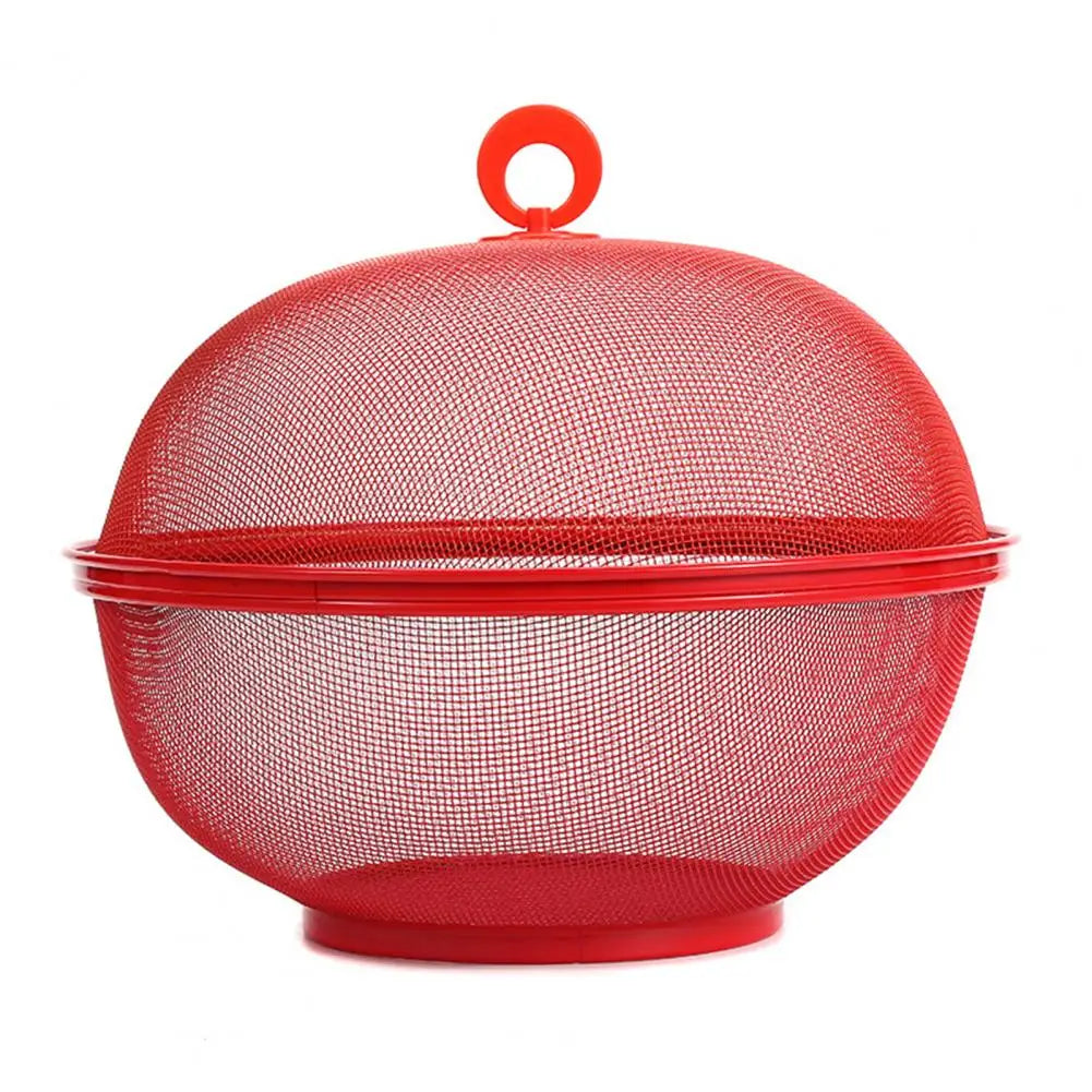 panier à fruits en maille avec couvercle anti-mouches en acier inoxydable - vue 13 sur 12
