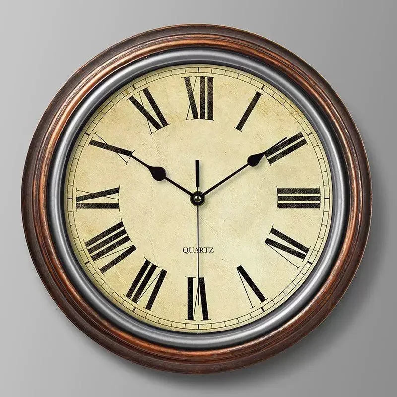 horloge murale rétro nordique silencieuse pour intérieur élégant - vue 12 sur 15