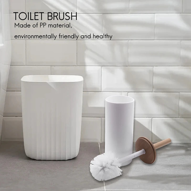ensemble brosse de toilette en bambou avec accessoires élégants - vue 7 sur 6