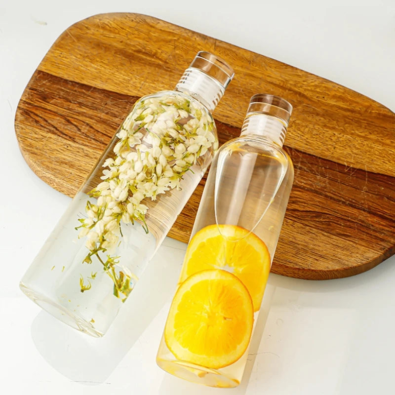 Bouteille verre infuseur graduation hydratation sport extérieur - vue 3 sur 7