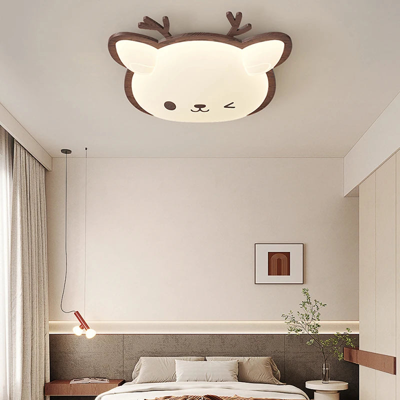 Lustre led créatif animaux chat pour enfants