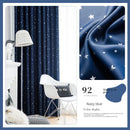 Rideau occultant plissé motif enfant salon chambre balcon