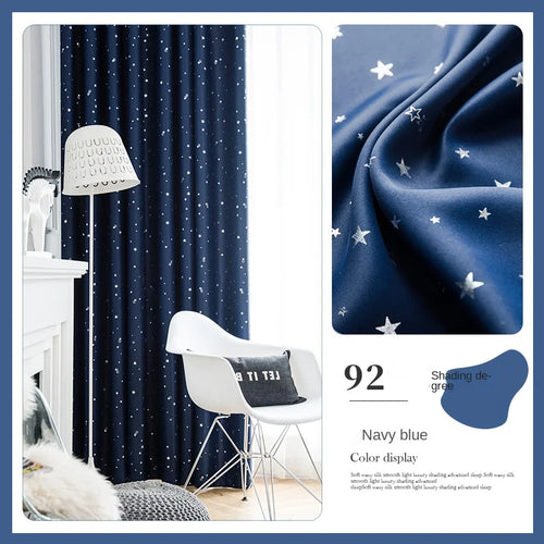 Rideau occultant plissé motif enfant salon chambre balcon