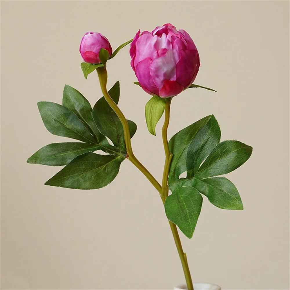grandes fleurs artificielles de pivoine en soie pour décorations de mariage - vue 9 sur 11