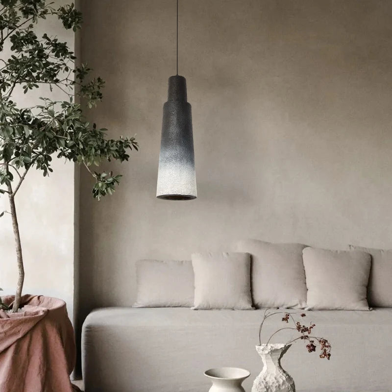 lustre led wabi sabi nordique pour restaurant et bar - vue 4 sur 9