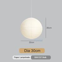 Lustre en papier vintage pour chambre à coucher