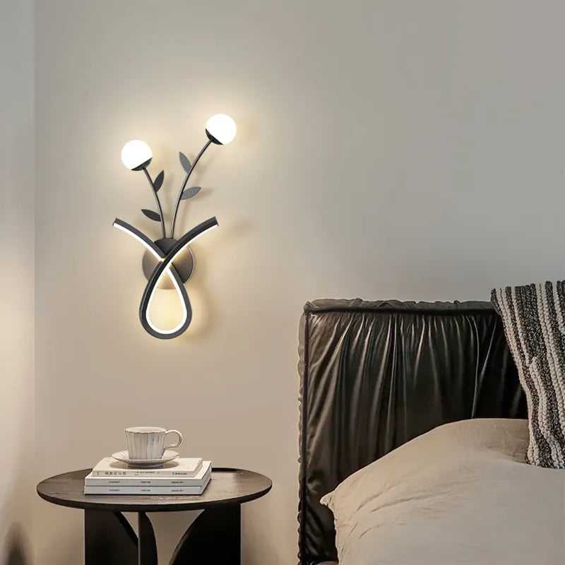 Applique LED moderne simple chambre famille salon couloir balcon escalier - vue 2 sur 18