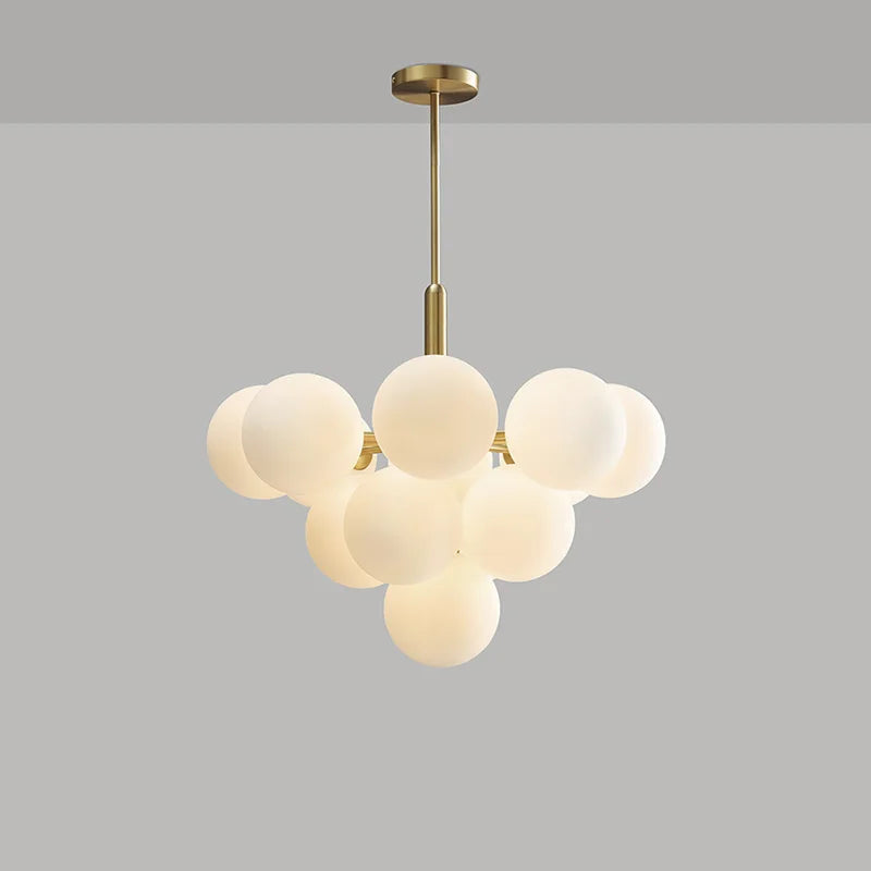 lampes led suspendues en verre de luxe design moderne