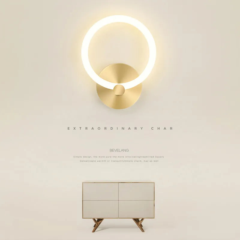 applique murale rond led nordique moderne