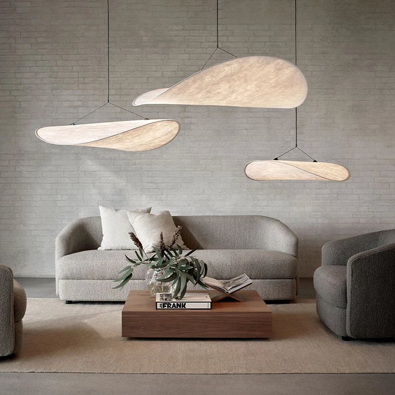 Lustre style soie LED salon salle à manger décoration de la maison chambre Loft - vue 4 sur 13