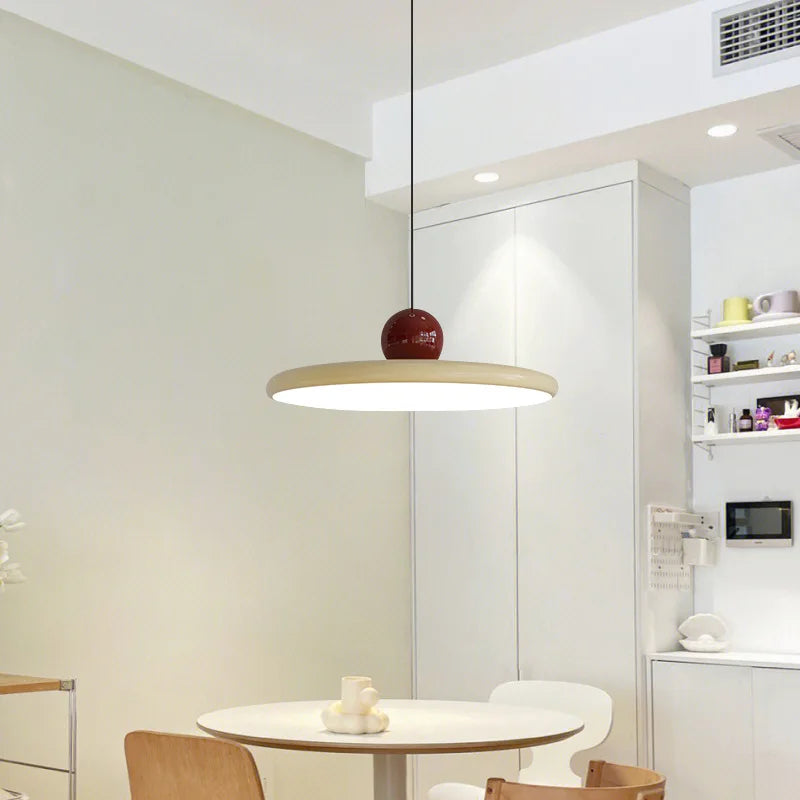 lustre nordique led élégant avec abat-jour pour décoration maison - vue 6 sur 8