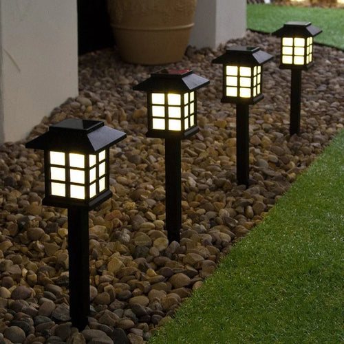 lampe de jardin solaire led étanche à changement de couleur
