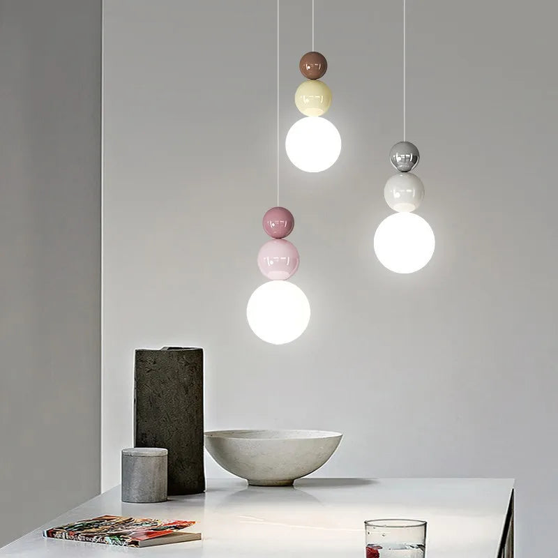 lampe led suspendue design nordique moderne luminaire décoratif d'intérieur - vue 2 sur 14