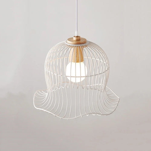 lustre en métal suspendu en forme de fleur nordique