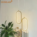 lampe suspendue led design moderne minimaliste intérieur chambre restaurant salon