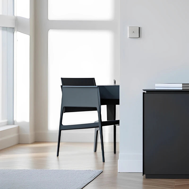 Interrupteur quadruple 4 voies en acier gris clair brossé bords arrondis