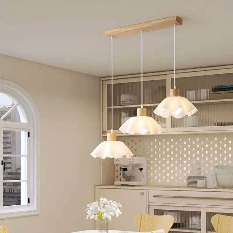 plafonnier led fleur style nordique rétro japonais décoratif 	 2023