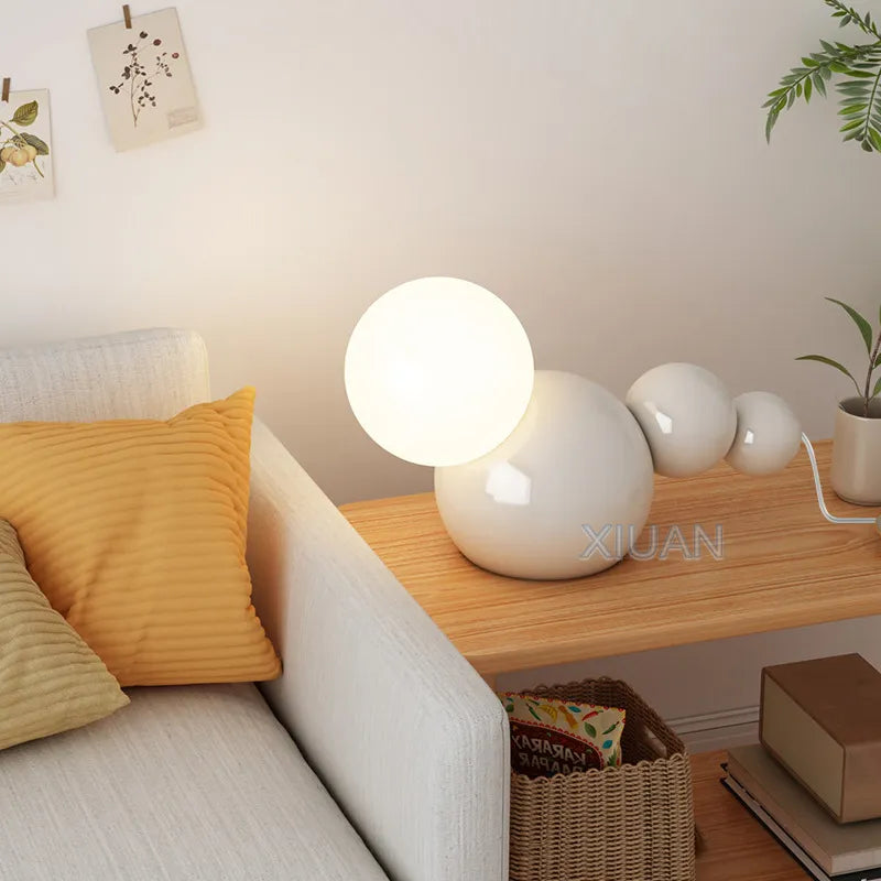 Lampes de Table de chevet d'art nordique LED E27 - vue 2 sur 7