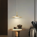 lustre moderne intérieur décor cuivre led suspension or