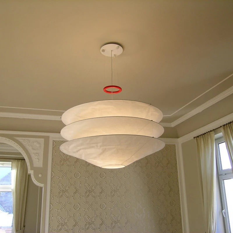 Nordique Wabi Sabi vent Led plafond lustre salon salle à manger Bar décor à la maison suspension lampe chambre Loft luminaire suspendu - vue 4 sur 8