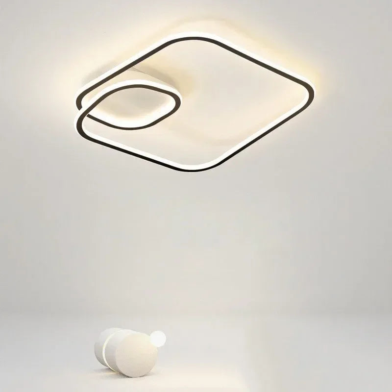 plafonnier led moderne pour décoration intérieure et ambiance chaleureuse - vue 4 sur 20