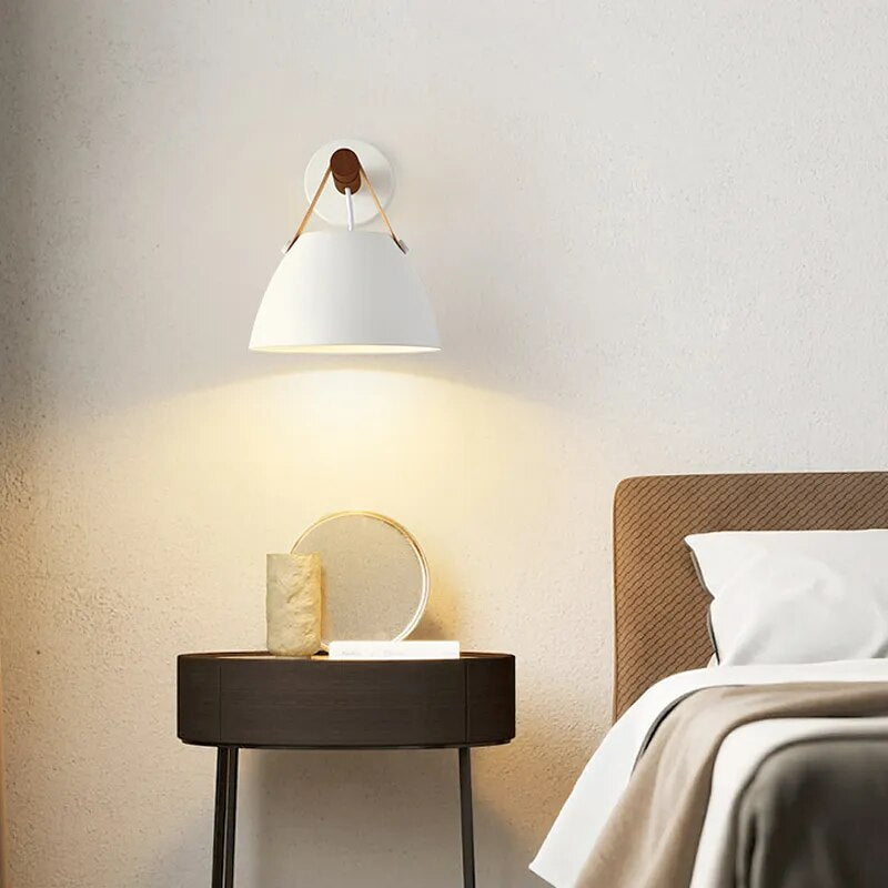 Applique murale en bois Led de style Nordique - vue 3 sur 8