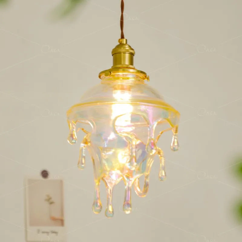 lampe créative gouttelettes de bougie design rétro pour décoration artistique - vue 7 sur 10