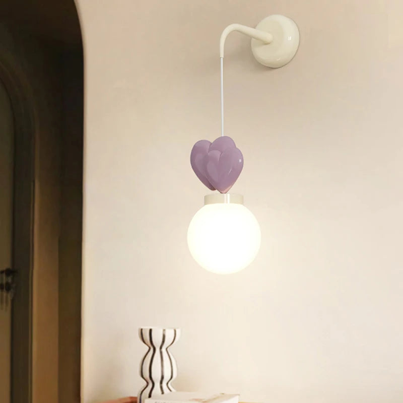 applique murale enfants amour bébé décoratives e27 - vue 3 sur 11