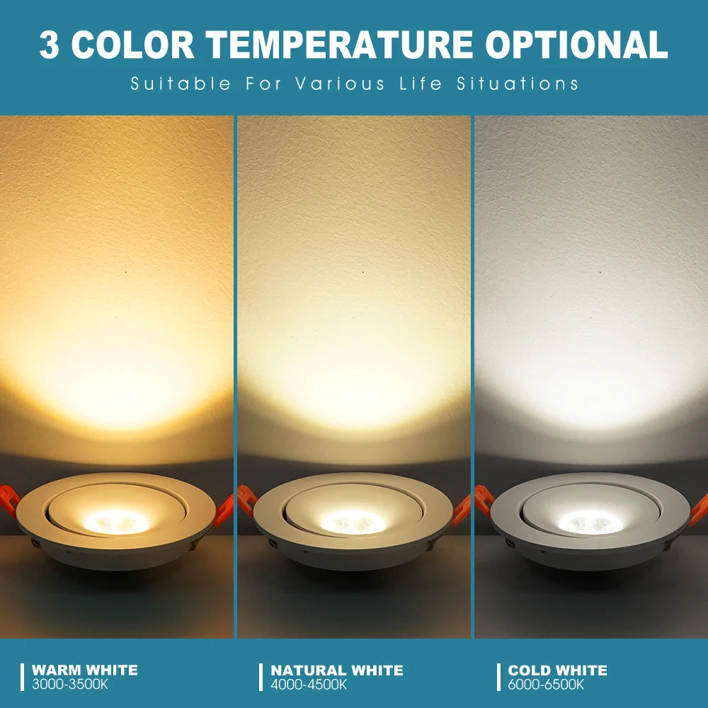 spot led encastrable lumineux pour intérieur - vue 6 sur 5