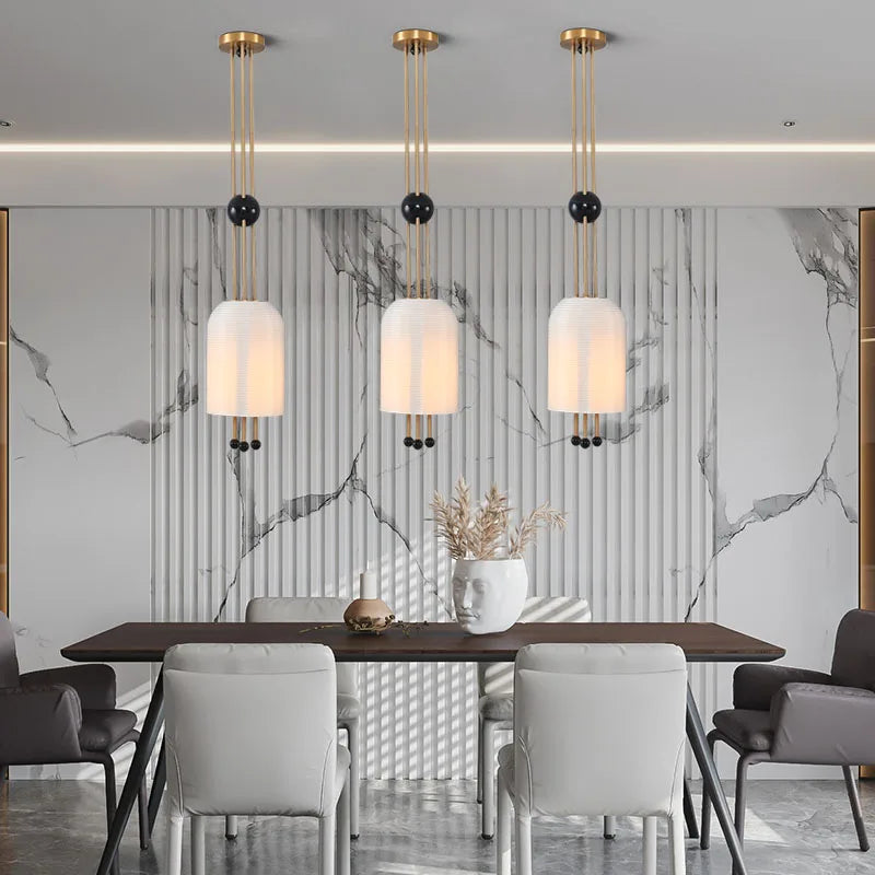 suspension moderne en verre pour décoration créative et élégante - vue 6 sur 7