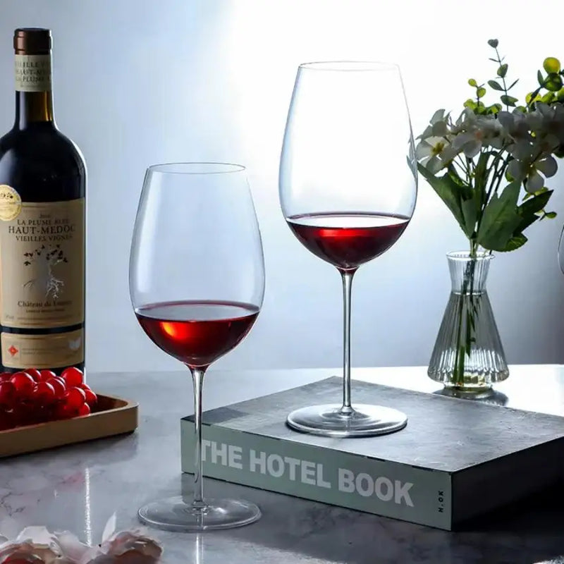 verre à vin bourgogne cristal ultra fin facetté