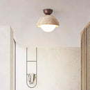 plafonnier scandinave travertin wabi sabi led marbre