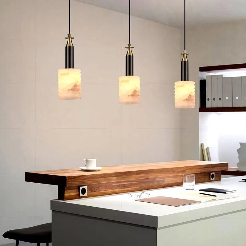 Suspension créative simple et luxueuse en marbre espagnol