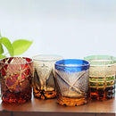Verre whisky edo kiriko gravé main style japonais