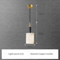 suspension moderne en pierre naturelle pour un éclairage minimaliste