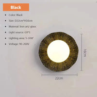 Applique murale nordiques pour chambre intérieure salon couloir salle d'étude mur moderne verre luminaires muraux G9 fer décoration de la maison