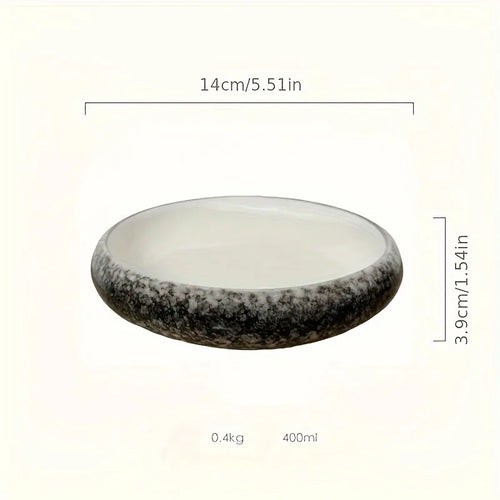 Assiette ceramique emaillee style coreen 15 cm saladier