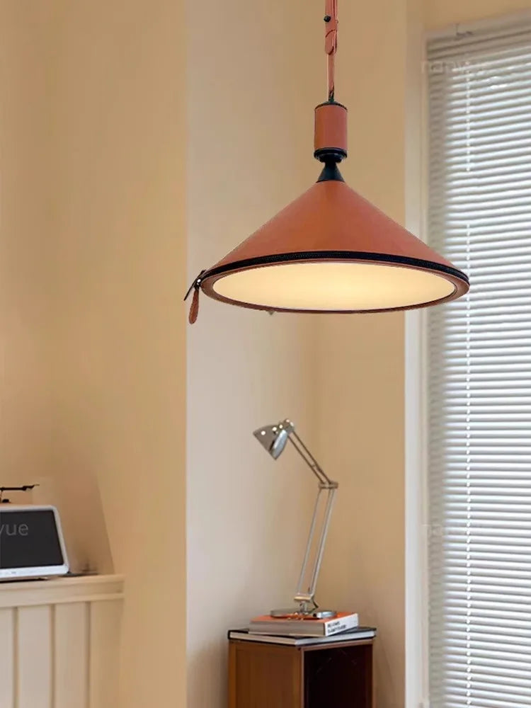 suspension minimaliste moderne en cuir de luxe - vue 5 sur 18