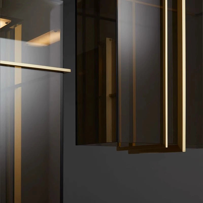 suspension led en verre design moderne italien - vue 6 sur 11