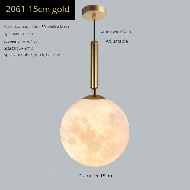 suspension design moderne en forme de lune - vue 4 sur 19