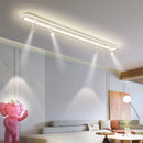 lustre led minimaliste en bande acrylique avec projecteur moderne