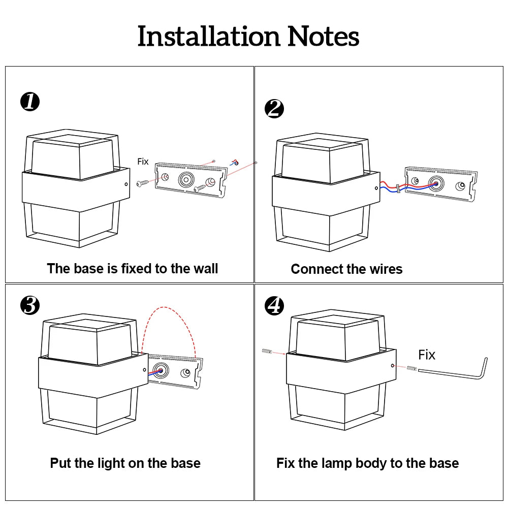 applique murale led moderne pour extérieur et intérieur - vue 6 sur 9