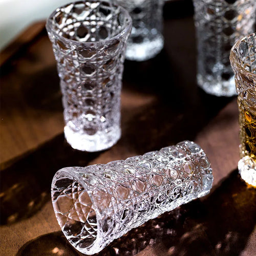 Ensemble 6 verres double paroi pour liqueurs cafe