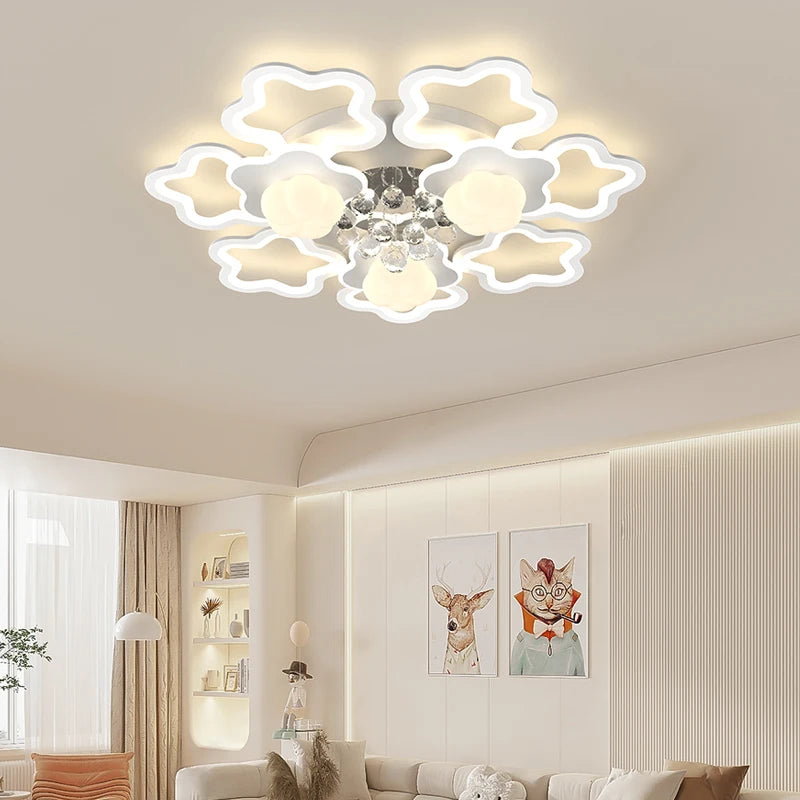 plafonnier moderne style citrouille luxe cristal 2024 pour toute la maison - vue 5 sur 9